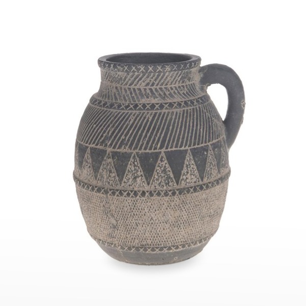 Jarro Cerâmica Cinza